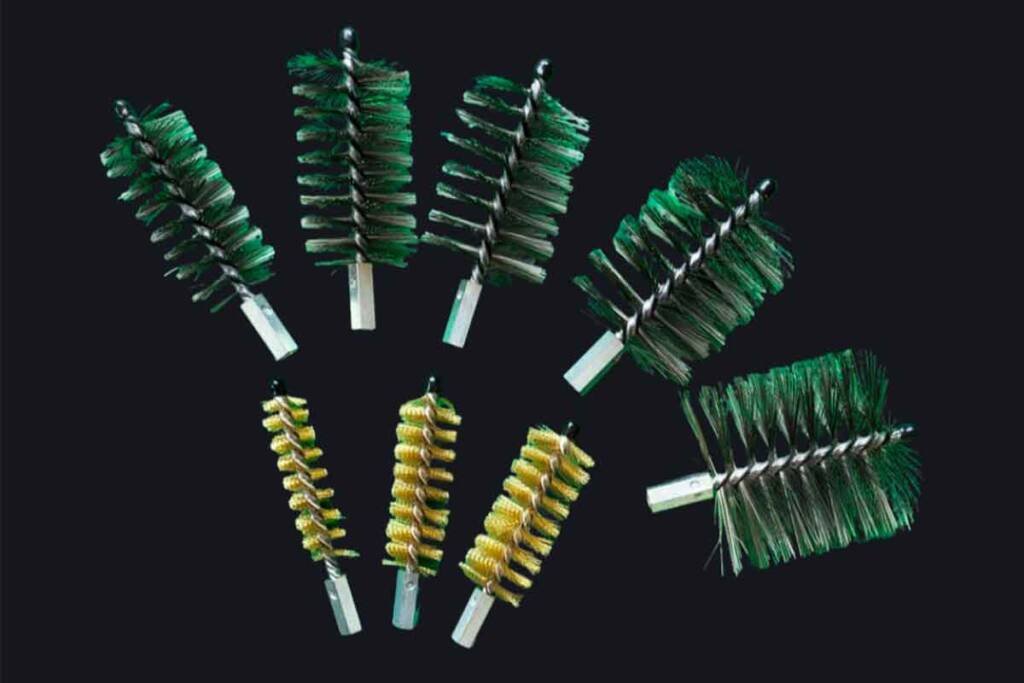 Brosse de ramonage chaudière biomasse industrielle